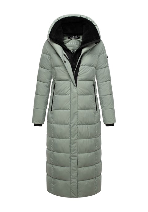 Abrigo acolchado Marikoo Pakoraa para mujer con cuello de peluche desmontable - Image 1