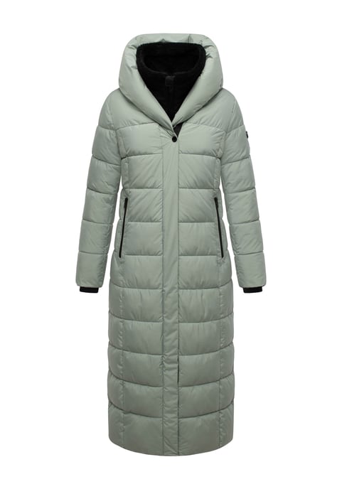 Abrigo acolchado Marikoo Pakoraa para mujer con cuello de peluche desmontable - Image 2