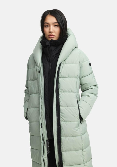 Abrigo acolchado Marikoo Pakoraa para mujer con cuello de peluche desmontable - Image 6