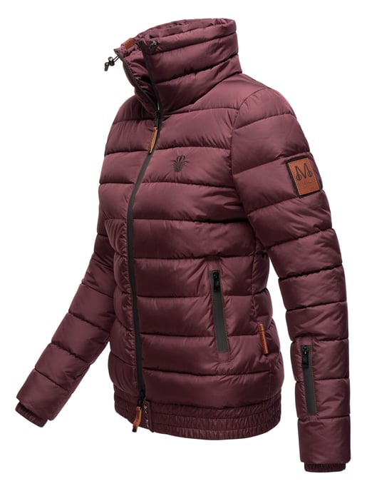 Chaqueta acolchada Marikoo Poisen para mujer con cuello alto y bolsillos de borreguito - Image 2