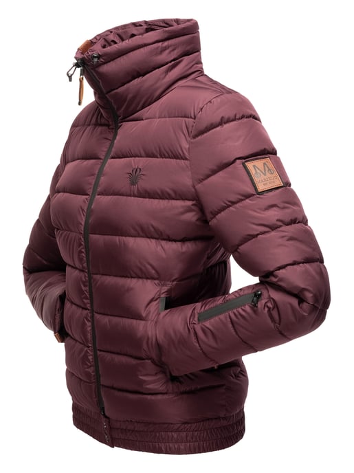 Chaqueta acolchada Marikoo Poisen para mujer con cuello alto y bolsillos de borreguito - Image 3