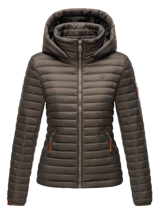 Marikoo chaqueta acolchada mujer – Löwenbaby ligera con capucha desmontable - Image 2