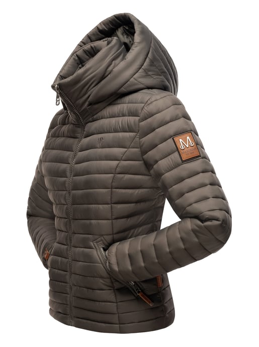 Marikoo chaqueta acolchada mujer – Löwenbaby ligera con capucha desmontable - Image 4