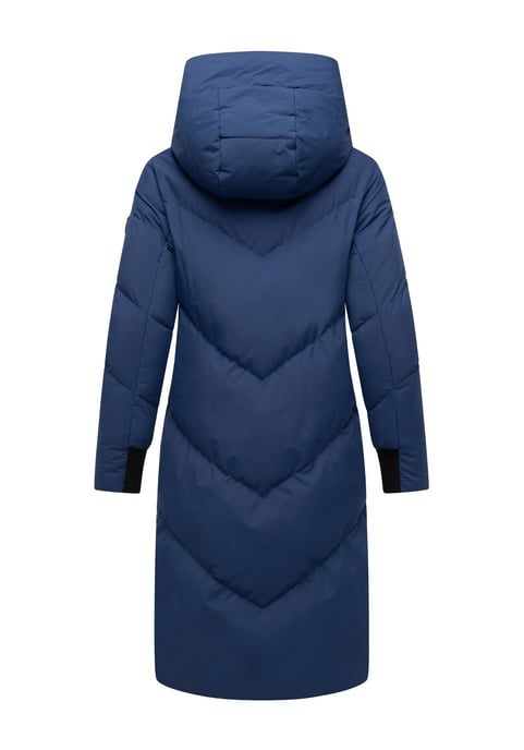 Abrigo acolchado de mujer Marikoo Teonaa con capucha desmontable y estilo elegante - Image 4