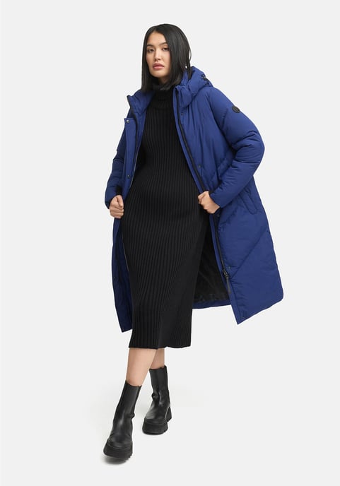 Abrigo acolchado de mujer Marikoo Teonaa con capucha desmontable y estilo elegante - Image 6