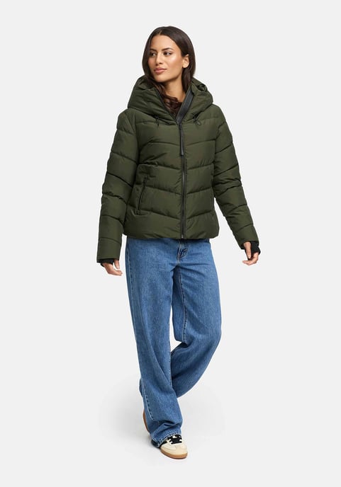 Chaqueta acolchada de mujer Marikoo Yukanii con capucha y ajuste femenino - Image 5