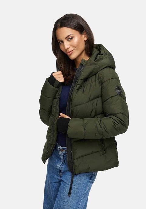 Chaqueta acolchada de mujer Marikoo Yukanii con capucha y ajuste femenino - Image 6
