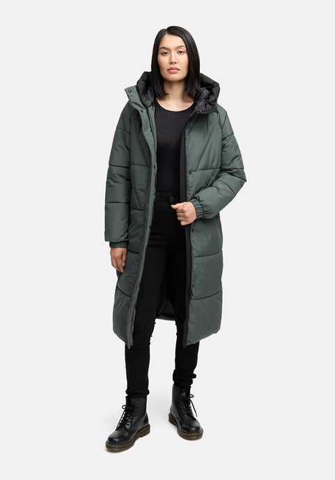 Abrigo acolchado de mujer Marikoo Yaskaa con capucha y forro polar - Image 5