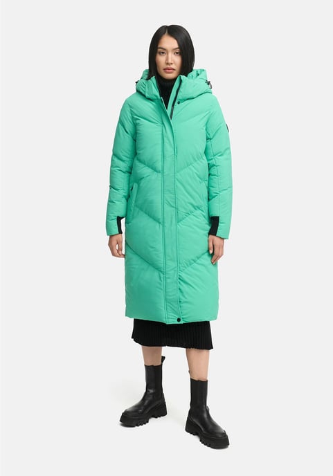 Abrigo acolchado de mujer Marikoo Teonaa con capucha desmontable y estilo elegante - Image 5