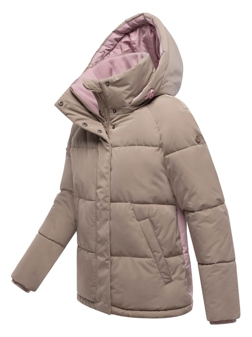 Chaqueta acolchada de mujer Marikoo Omariaa con diseño bicolor y capucha desmontable - Image 2