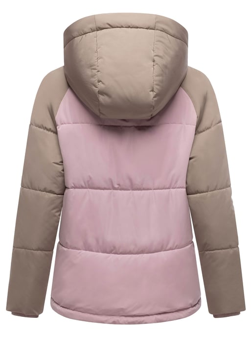 Chaqueta acolchada de mujer Marikoo Omariaa con diseño bicolor y capucha desmontable - Image 3