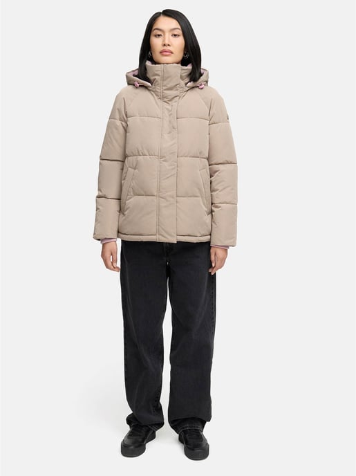Chaqueta acolchada de mujer Marikoo Omariaa con diseño bicolor y capucha desmontable - Image 6