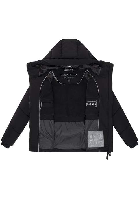 Chaqueta acolchada de invierno Marikoo Kwamee para mujer con capucha y cremallera bidireccional - Image 4