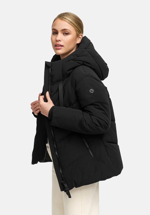 Chaqueta acolchada de invierno Marikoo Kwamee para mujer con capucha y cremallera bidireccional - Image 6