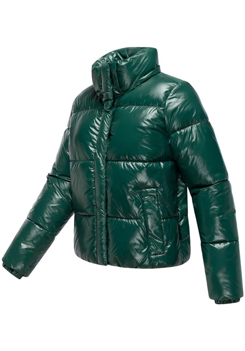 Chaqueta acolchada de invierno Marikoo Skyraa para mujer con capucha y diseño brillante - Image 4