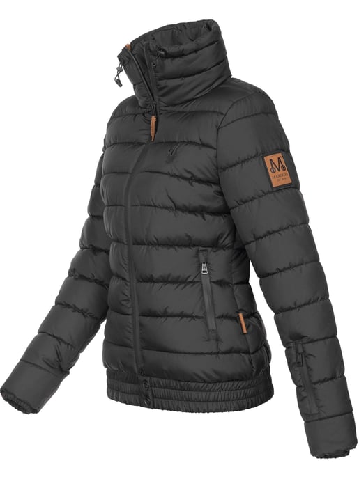 Chaqueta acolchada Marikoo Poisen para mujer con cuello alto y bolsillos de borreguito - Image 2