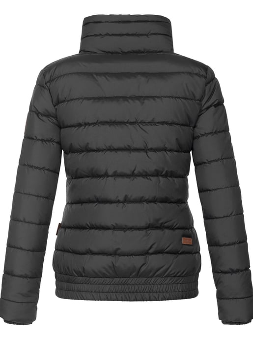 Chaqueta acolchada Marikoo Poisen para mujer con cuello alto y bolsillos de borreguito - Image 3