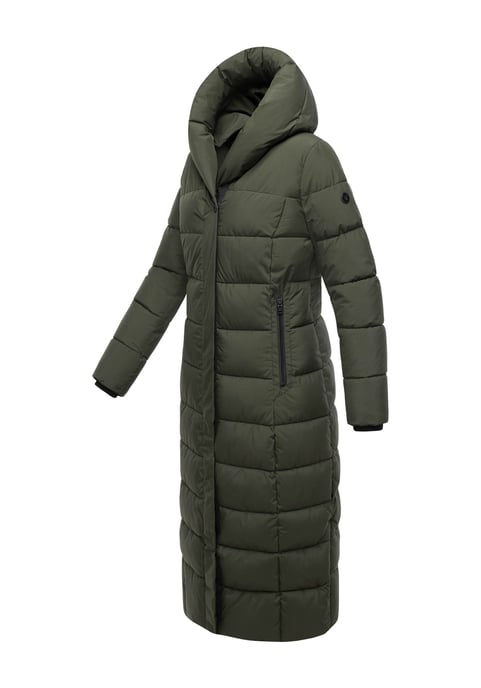 Abrigo acolchado Marikoo Pakoraa para mujer con cuello de peluche desmontable - Image 3