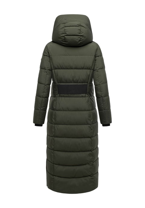 Abrigo acolchado Marikoo Pakoraa para mujer con cuello de peluche desmontable - Image 4