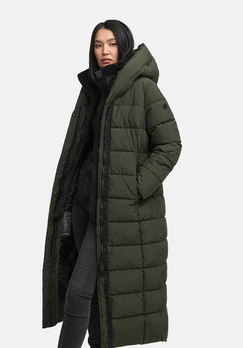 Abrigo acolchado Marikoo Pakoraa para mujer con cuello de peluche desmontable - Image 5