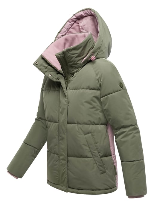 Chaqueta acolchada de mujer Marikoo Omariaa con diseño bicolor y capucha desmontable - Image 2