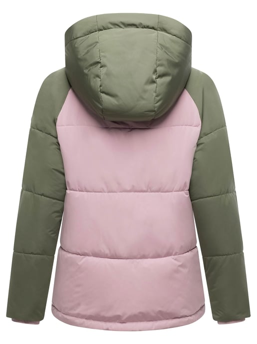 Chaqueta acolchada de mujer Marikoo Omariaa con diseño bicolor y capucha desmontable - Image 3