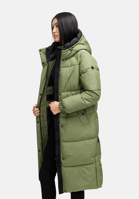 Abrigo acolchado de mujer Marikoo Yaskaa con capucha y forro polar - Image 6