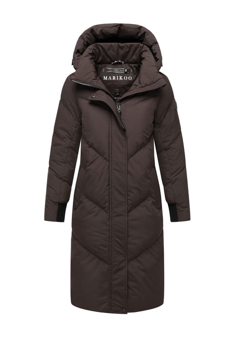 Abrigo acolchado de mujer Marikoo Teonaa con capucha desmontable y estilo elegante - Image 1