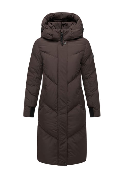 Abrigo acolchado de mujer Marikoo Teonaa con capucha desmontable y estilo elegante - Image 2
