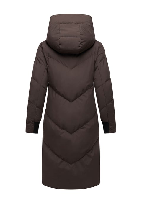 Abrigo acolchado de mujer Marikoo Teonaa con capucha desmontable y estilo elegante - Image 4