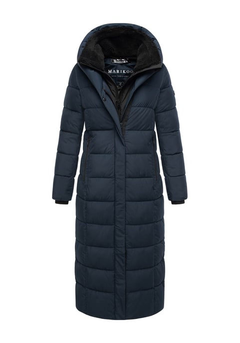 Abrigo acolchado Marikoo Pakoraa para mujer con cuello de peluche desmontable - Image 1