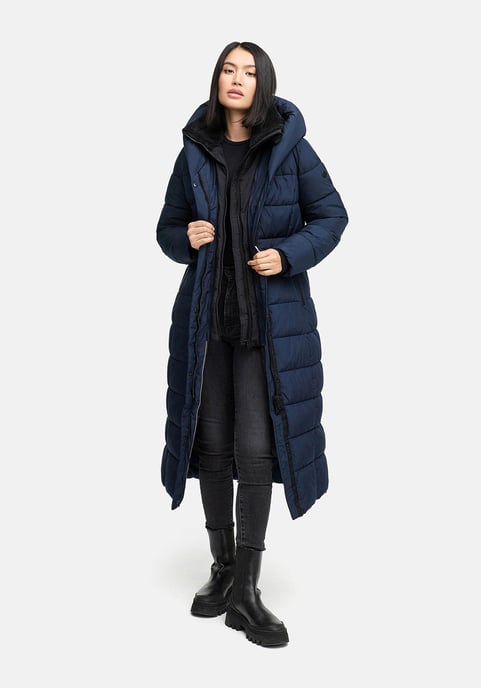 Abrigo acolchado Marikoo Pakoraa para mujer con cuello de peluche desmontable - Image 5
