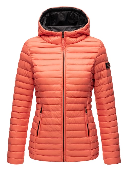 Marikoo chaqueta acolchada mujer – Asraa ligera con capucha y forro en contraste - Image 2