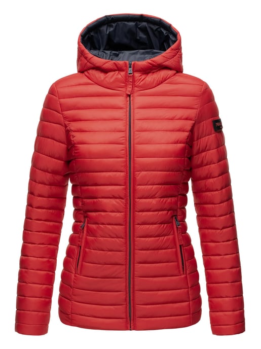 Marikoo chaqueta acolchada mujer – Asraa ligera con capucha y forro en contraste - Image 2