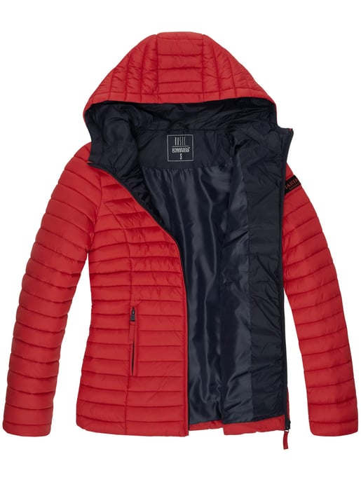 Marikoo chaqueta acolchada mujer – Asraa ligera con capucha y forro en contraste - Image 5