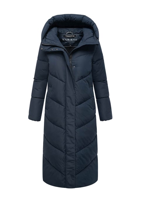 Abrigo acolchado de invierno Marikoo Ranjaa para mujer con capucha y detalles reflectantes - Image 1