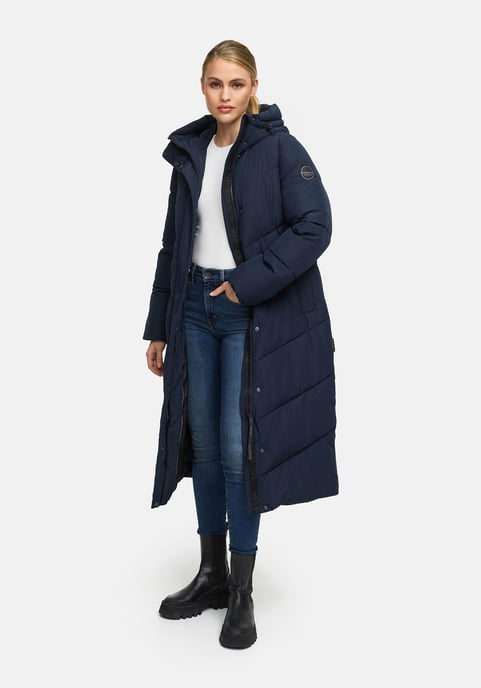 Abrigo acolchado de invierno Marikoo Ranjaa para mujer con capucha y detalles reflectantes - Image 6