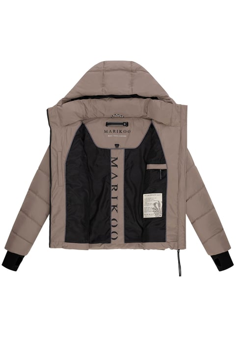 Chaqueta acolchada de mujer Marikoo Yukanii con capucha y ajuste femenino - Image 4