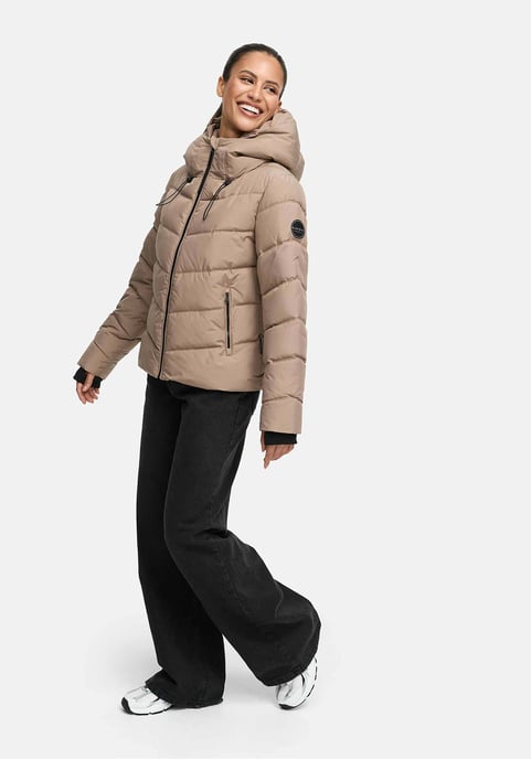 Chaqueta acolchada de mujer Marikoo Yukanii con capucha y ajuste femenino - Image 6