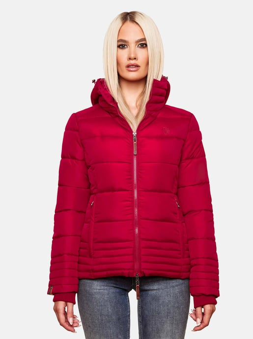 Chaqueta acolchada Marikoo para mujer con capucha desmontable y cremallera de doble sentido - Image 4