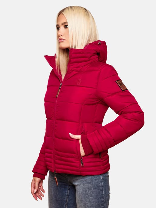 Chaqueta acolchada Marikoo para mujer con capucha desmontable y cremallera de doble sentido - Image 6