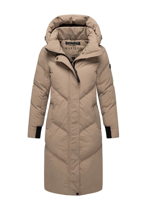 Abrigo acolchado de mujer Marikoo Teonaa con capucha desmontable y estilo elegante - Image 1