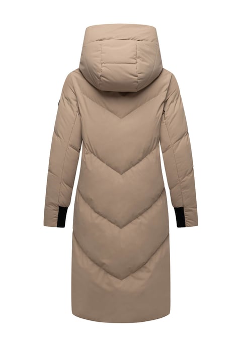 Abrigo acolchado de mujer Marikoo Teonaa con capucha desmontable y estilo elegante - Image 4