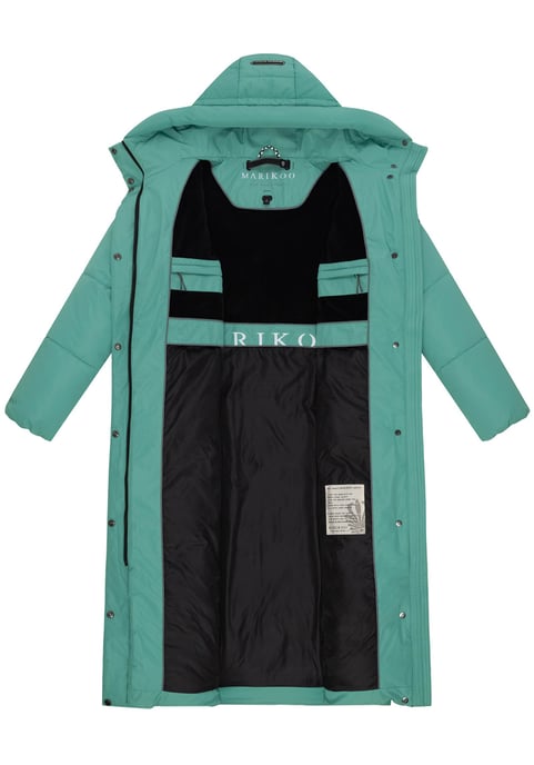 Abrigo acolchado de invierno Marikoo Ranjaa para mujer con capucha y detalles reflectantes - Image 4