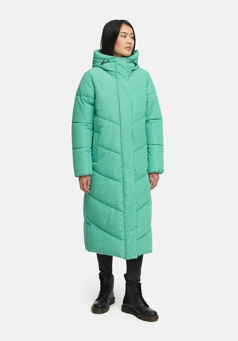 Abrigo acolchado de invierno Marikoo Ranjaa para mujer con capucha y detalles reflectantes - Image 5