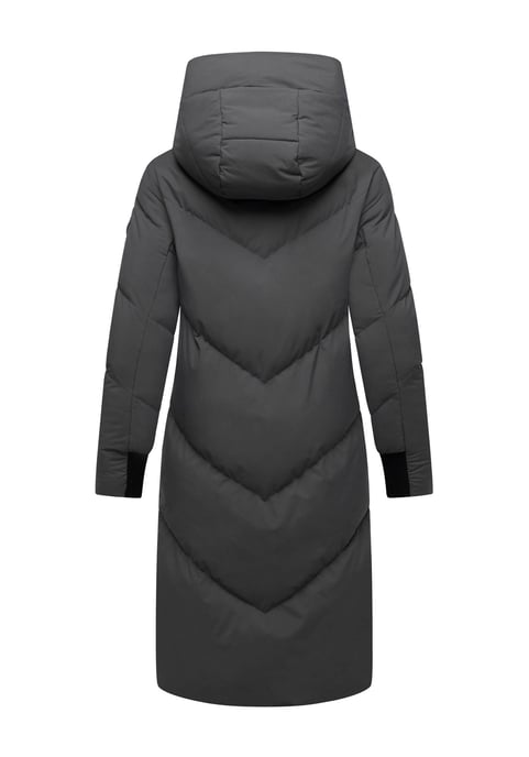 Abrigo acolchado de mujer Marikoo Teonaa con capucha desmontable y estilo elegante - Image 4