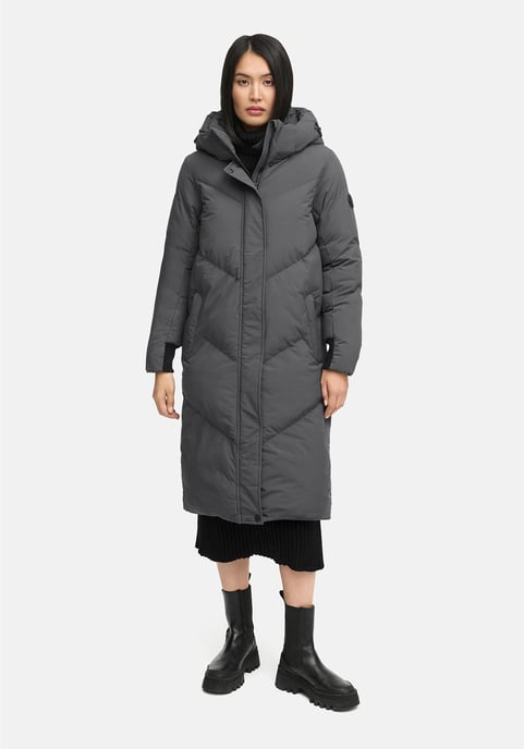 Abrigo acolchado de mujer Marikoo Teonaa con capucha desmontable y estilo elegante - Image 5