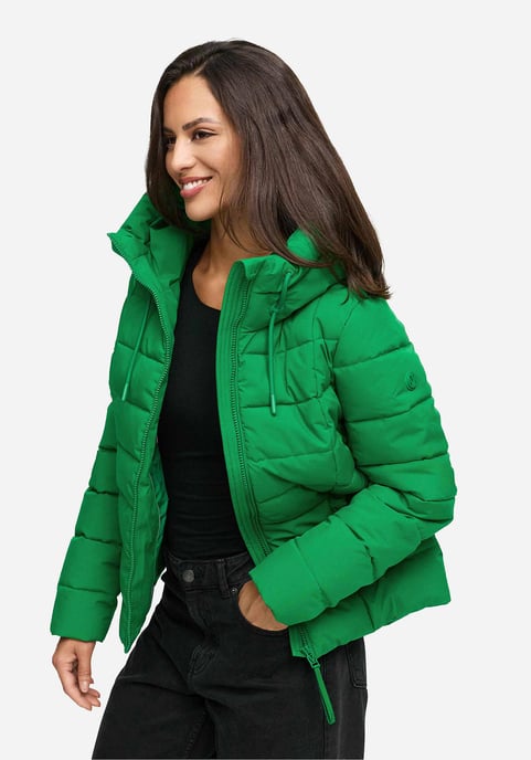 Chaqueta acolchada de invierno Marikoo Tayenaa para mujer con capucha y bolsillos forrados - Image 6