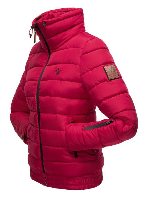 Chaqueta acolchada Marikoo Poisen para mujer con cuello alto y bolsillos de borreguito - Image 3