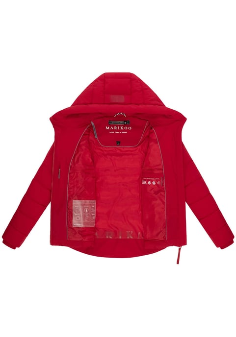 Chaqueta acolchada de invierno Marikoo Tayenaa para mujer con capucha y bolsillos forrados - Image 4